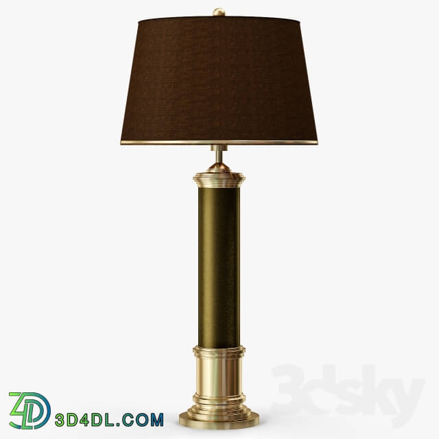 Table lamp - Frederick Cooper Leather Column Table Lamp