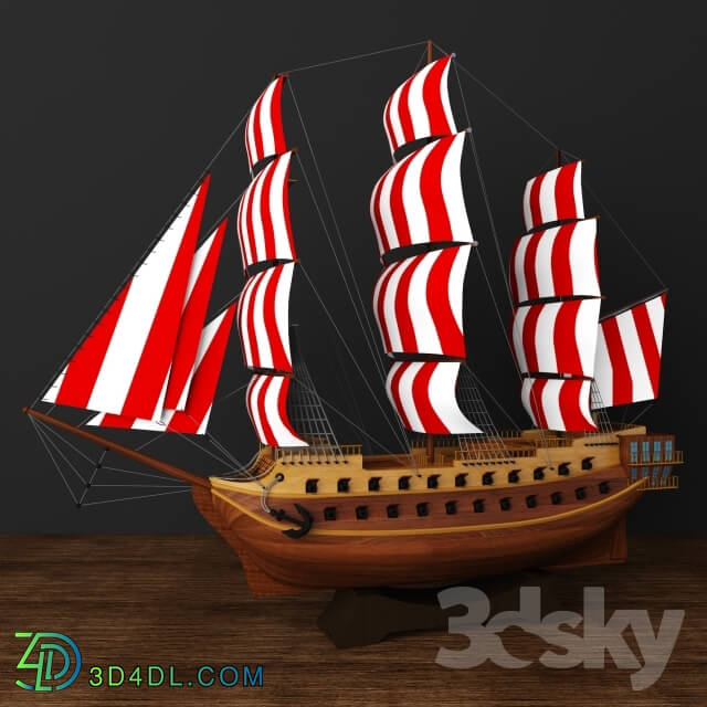 Other decorative objects - Model Ship in a bottle