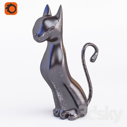 Sculpture - Statuette of a cat 