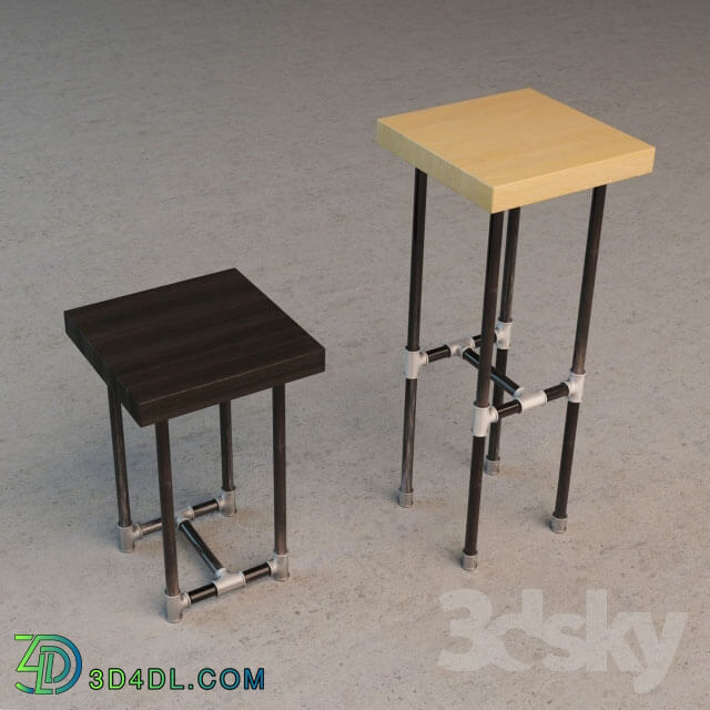 Chair - Stool Industrial Style