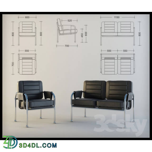 Office furniture - Upholstered furniture D_LineStyle Twist