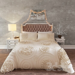 Bed - Bedding Set Lush Dekor Serena 