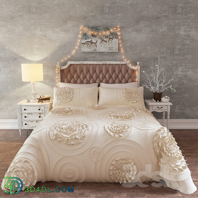 Bed - Bedding Set Lush Dekor Serena