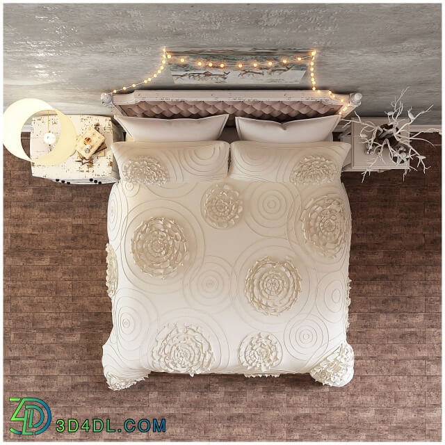 Bed - Bedding Set Lush Dekor Serena