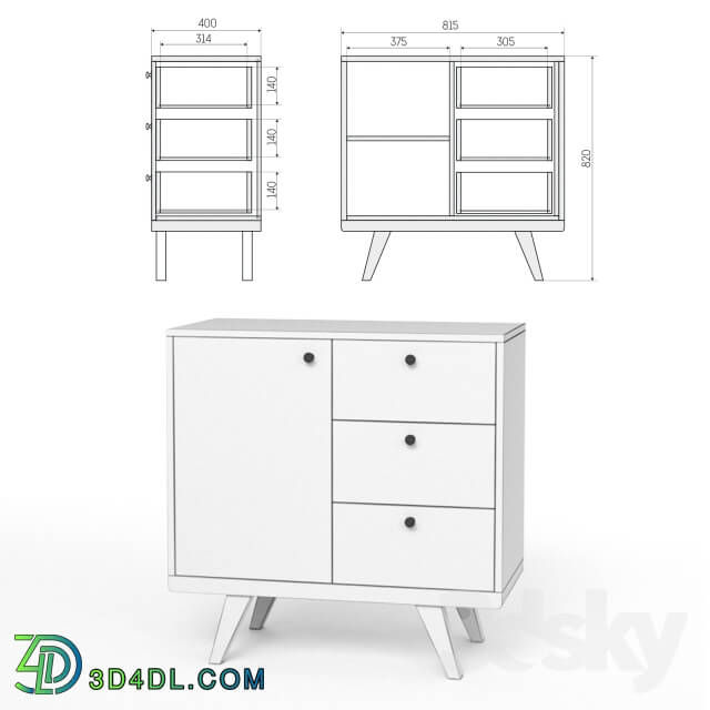 Sideboard _ Chest of drawer - Mini chest of drawers from Thimon THE IDEA