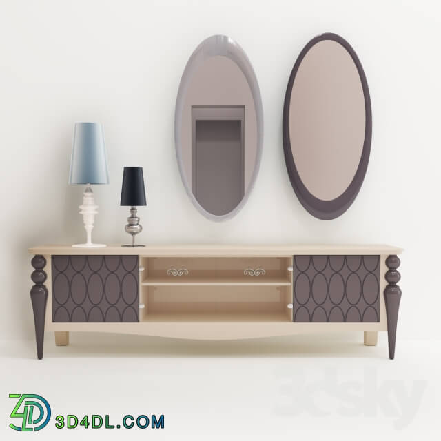 Sideboard _ Chest of drawer - MUGALI dresser and mirror