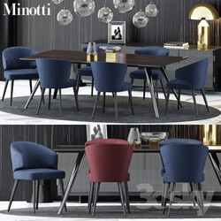 Table _ Chair - Minotti Set 