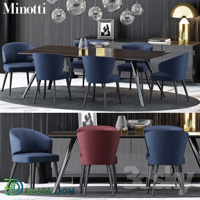 Table _ Chair - Minotti Set