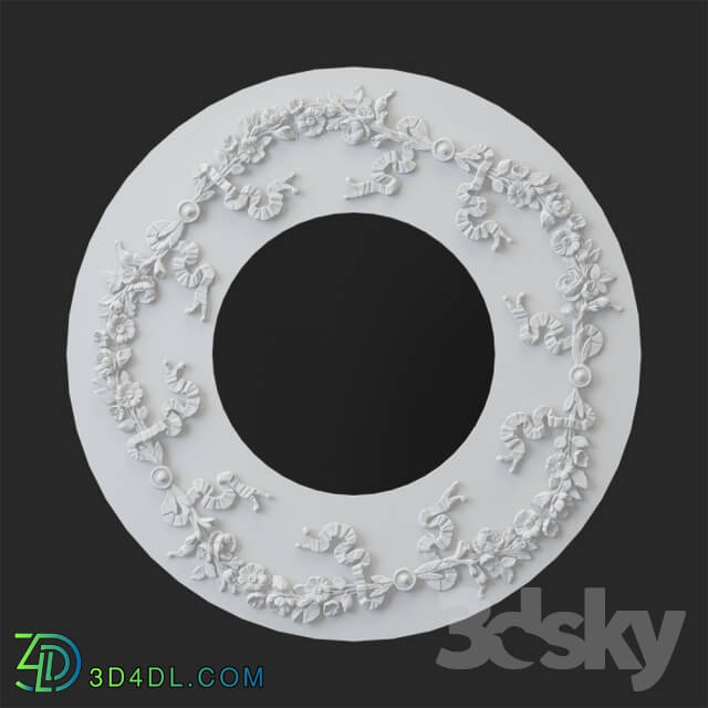 Decorative plaster - Rosette bladed 53