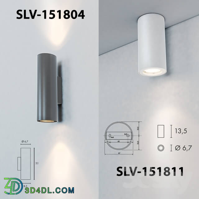 Spot light - Wall lamp and ceiling SLV-151801