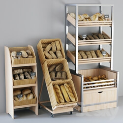 Shop - Shelvings with bread 