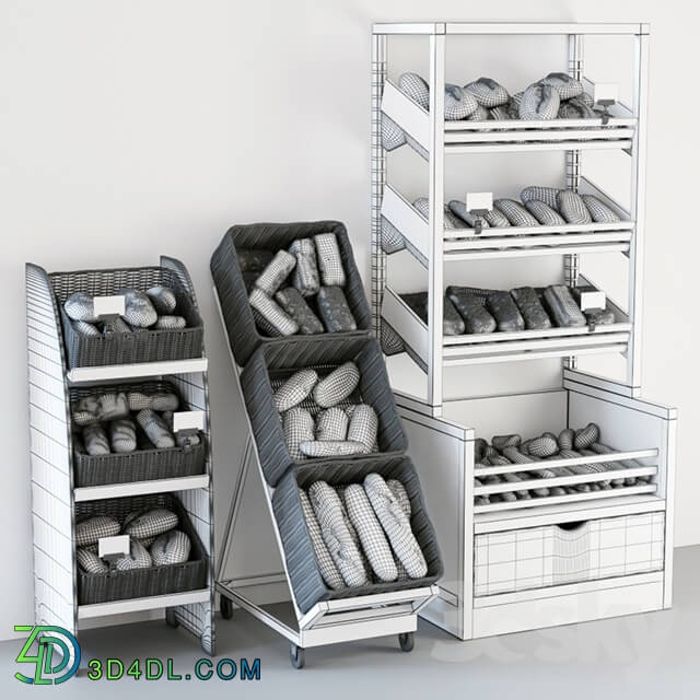 Shop - Shelvings with bread