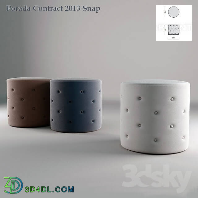 Other soft seating - Puffs Porada Contract_ poof Porada Snap