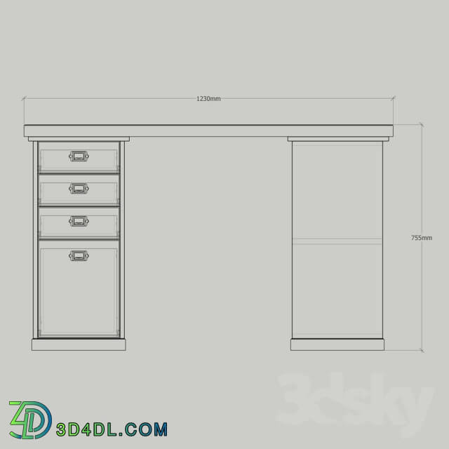 Office furniture - Table_ dresser Klimpen Ikea