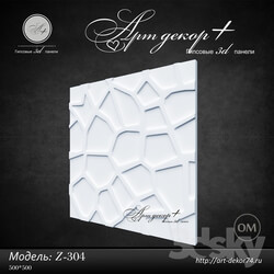 3D panel - Gypsum 3d panel Z-304 from Artdekor 