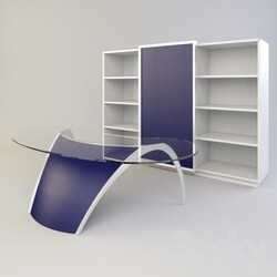 Office furniture - table _ Cabinet Luna 