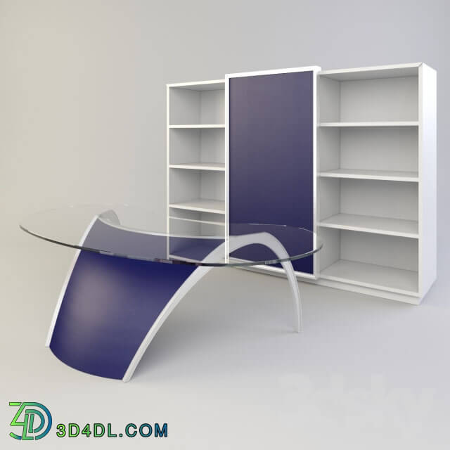 Office furniture - table _ Cabinet Luna