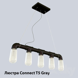 Ceiling light - Chandelier Connect T5 Gray 