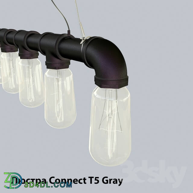 Ceiling light - Chandelier Connect T5 Gray