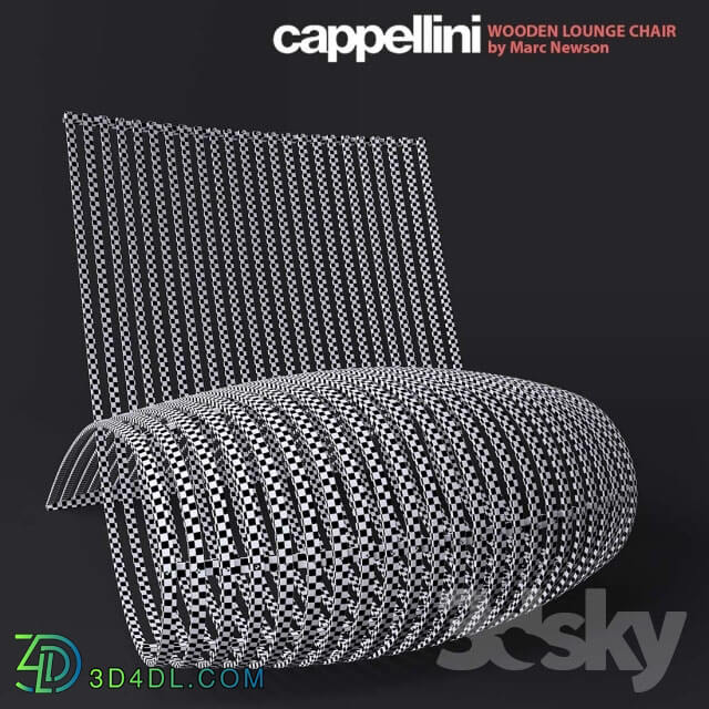 Arm chair - Cappellini wooden lounge chair