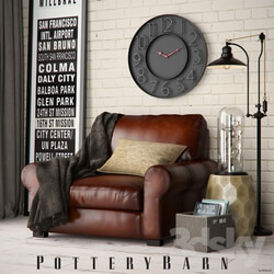 Other - Pottery Barn Turner Roll armchair set 
