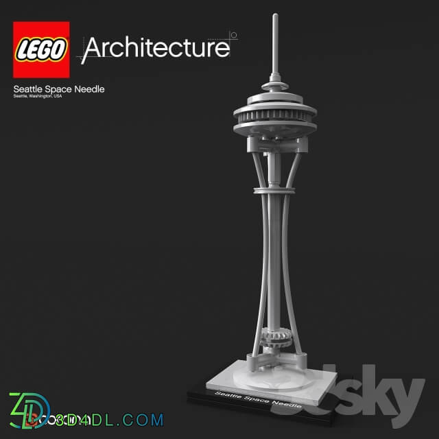 Toy - LEGO Architecture Guggenheim _ Seattle Space Needle