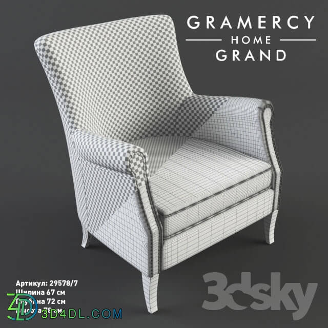 Arm chair - Gramercy Home ARMCHAIR _quot_SEVERIN ARMCHAIR_quot_