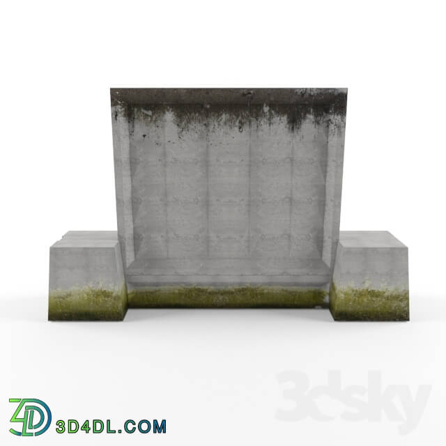 Other architectural elements - The concrete barrier-type 2