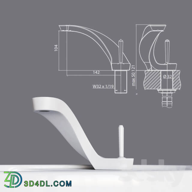 Wash basin - Ametis faucet and sink Inbani