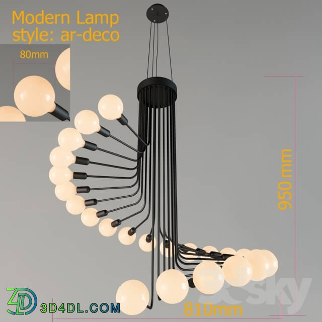 Ceiling light - Chandelier Suspendu Lamp