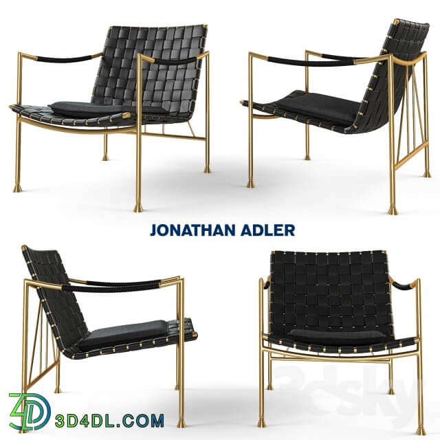Arm chair - THEBES LOUNGE CHAIR - Jonathan Adler