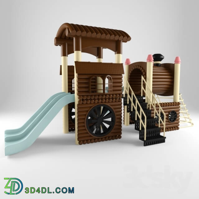 Other architectural elements - Playground Steam Locomotive