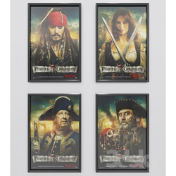 Frame - Pirates of the Caribbean posters 