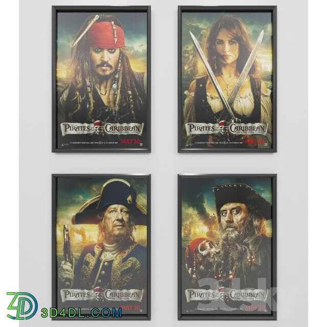 Frame - Pirates of the Caribbean posters