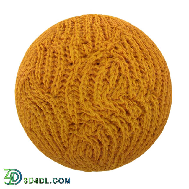 CGaxis-Textures Fabrics-Volume-05 orange wool fabric (01)