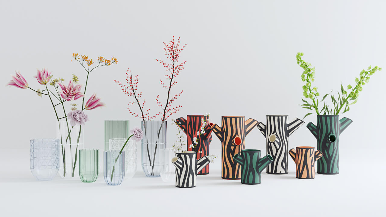 Maxtree-Interior Vol01 HAY Vase Set
