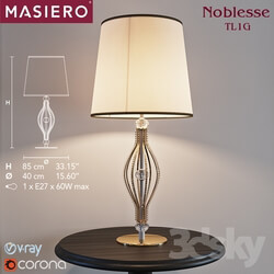 Table lamp - Masiero Noblesse TL1G 