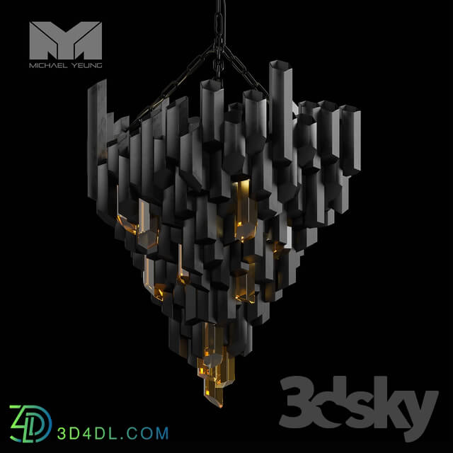 Ceiling light - Michael_Yeung _-_ Meteor_Pendant