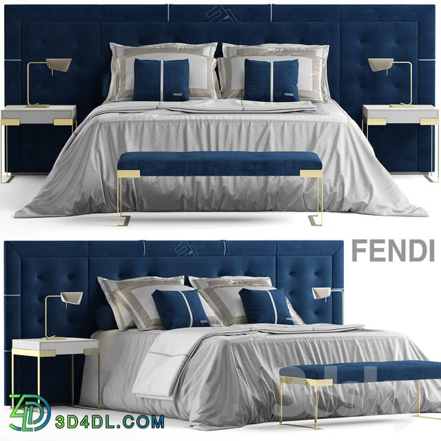 Bed - Bed fendi pincio bed