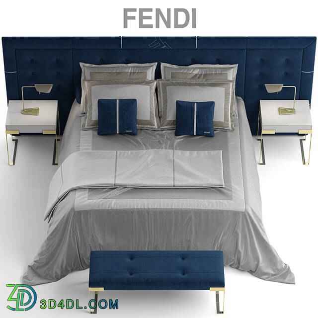 Bed - Bed fendi pincio bed