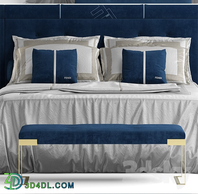 Bed - Bed fendi pincio bed