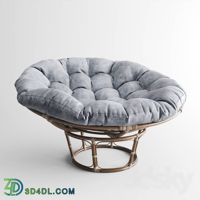 Arm chair - Papasan Taupe Chair