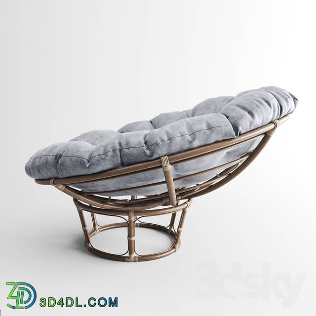 Arm chair - Papasan Taupe Chair