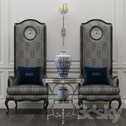 Arm chair - Gianfranco Ferre Home_ Big ben chair and Covent table 