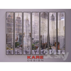 Frame - KARE_design New York architecture bilder set 