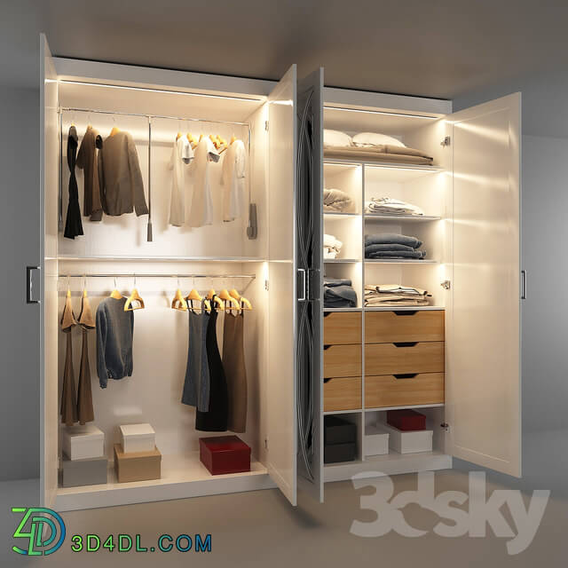 Wardrobe _ Display cabinets - Wardrobe with filling