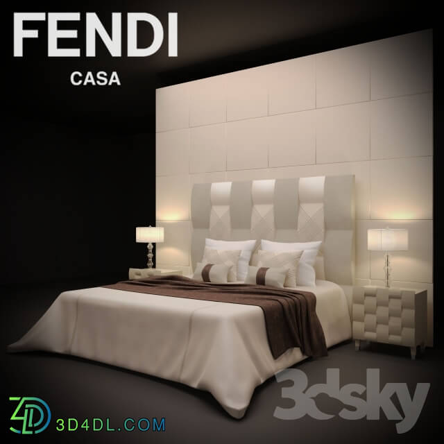 Bed - Bed FENDI casa