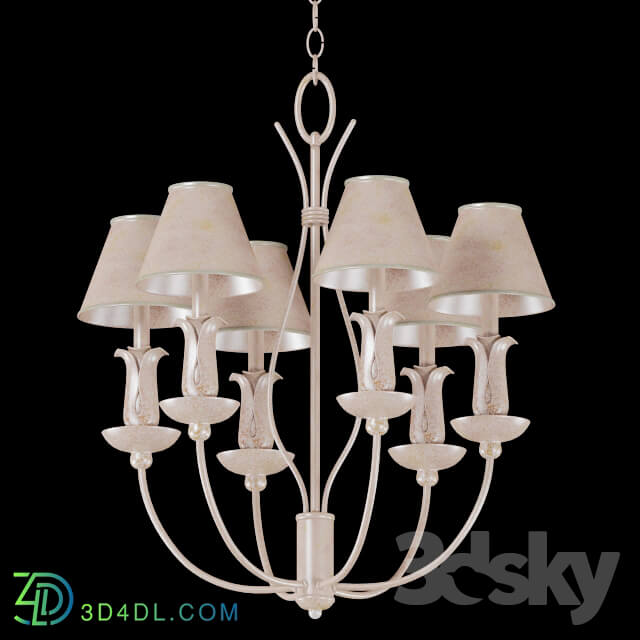 Ceiling light - Lafayette 6-Light Prairie Rock Interior Chandelier