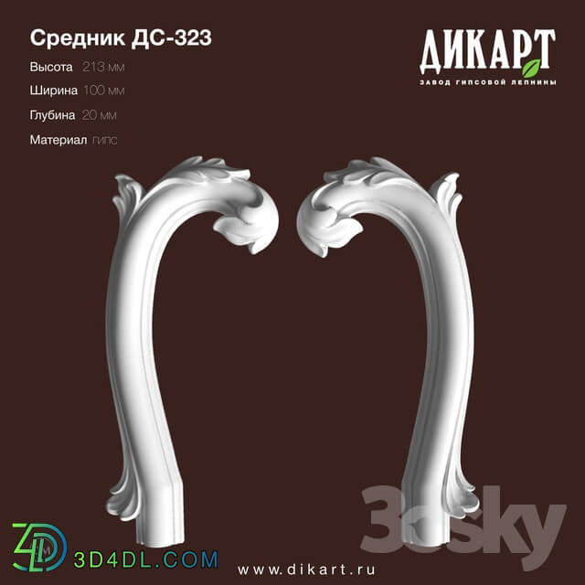 Decorative plaster - www.dikart.ru DS-323 213x100x20mm 4.7.2019