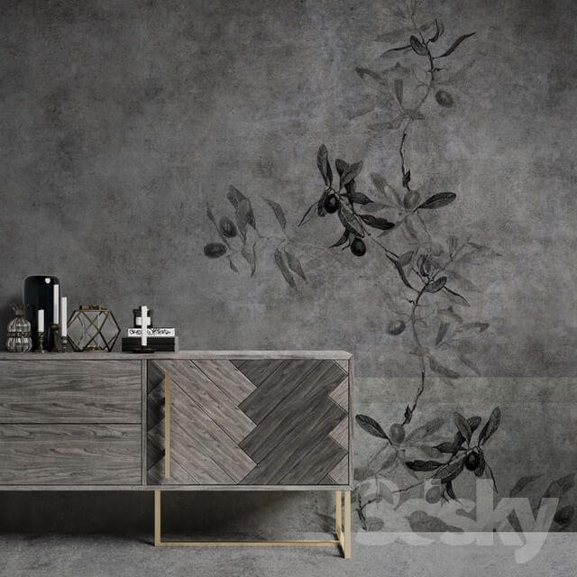 Wall covering - factura _ OLIVE